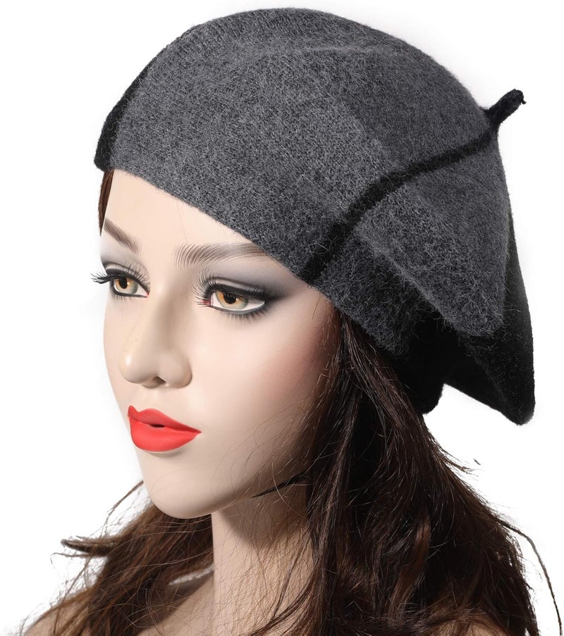 ZLYC French Beret Hat Fashion Print Lightweight Winter Warm Artist Hat for Women - Image 2